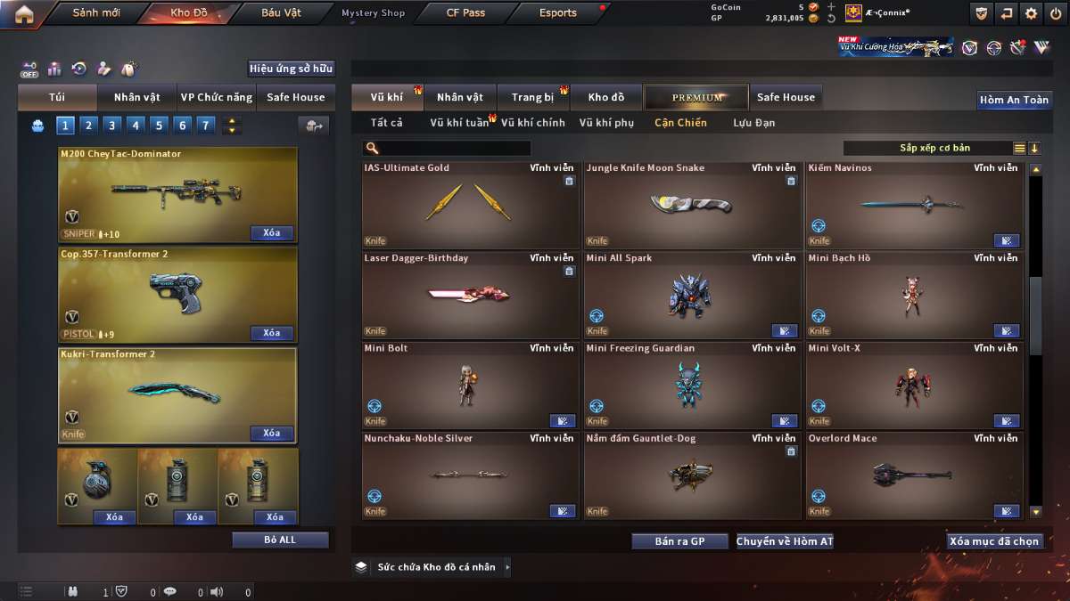 shop acc cf uy tin gia re
